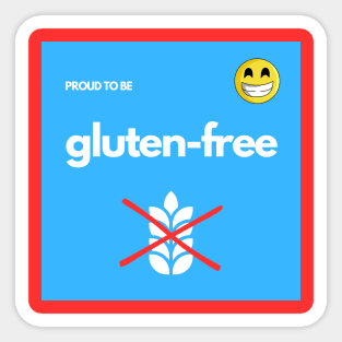 Proud To Be Gluten-Free - Blue Sticker